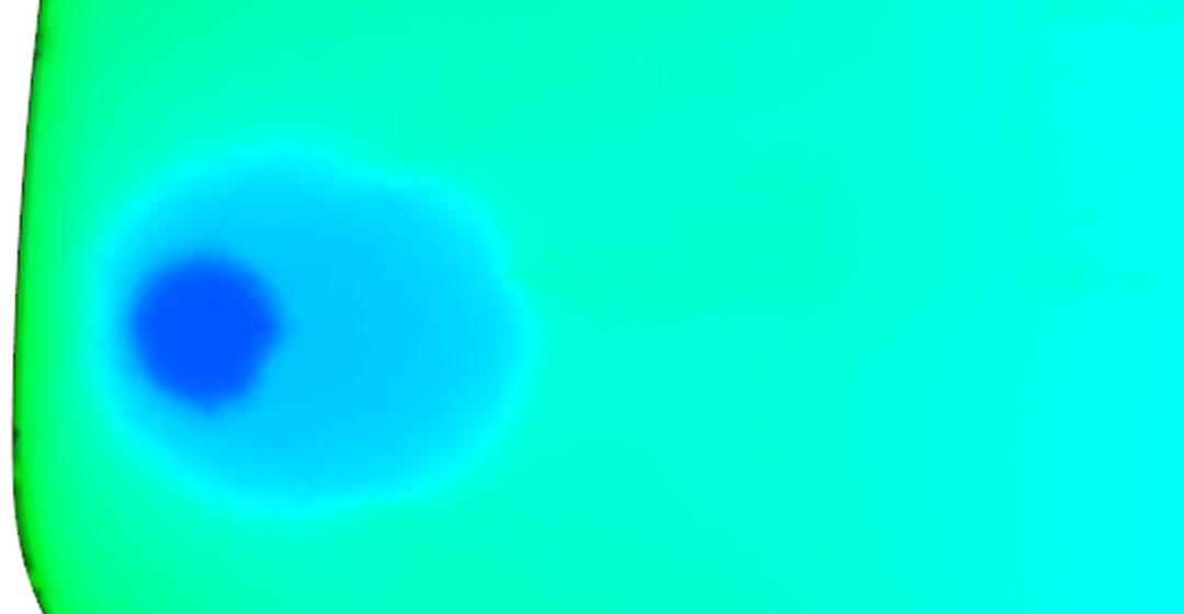 Simulation view of the gate area, without values